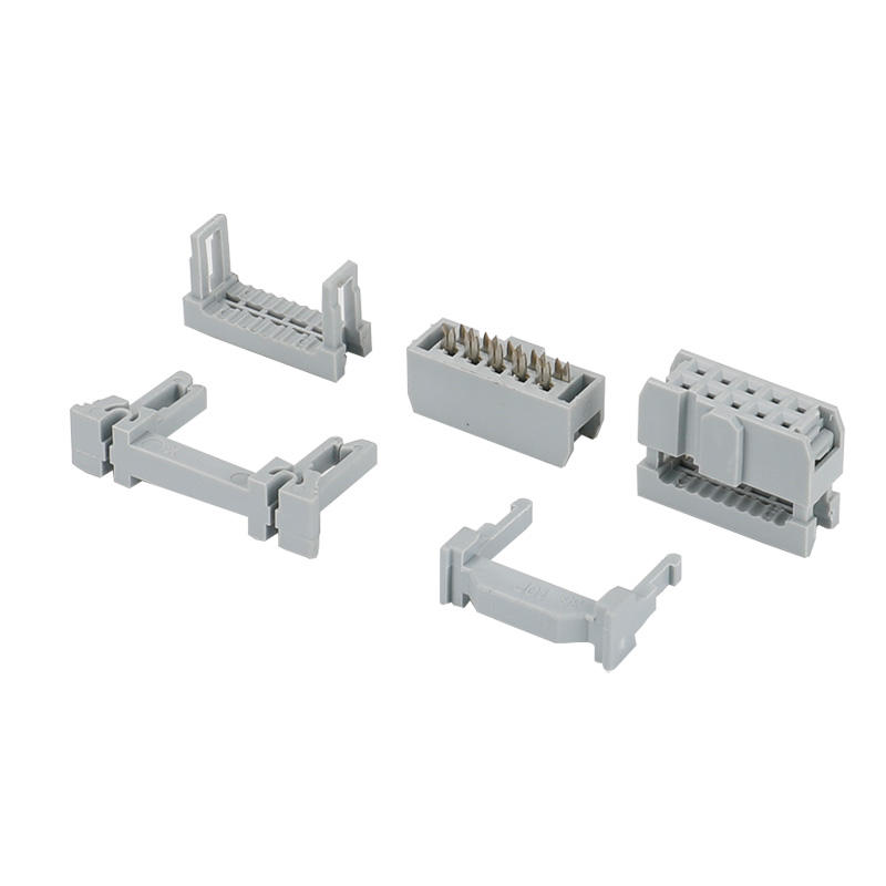 灰FC--IDC-10P-全镍--三件式-蝴蝶扣