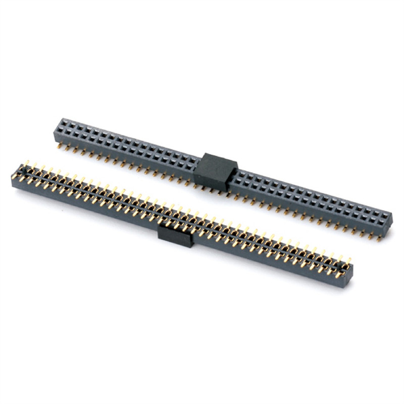 2.0mm双排SMT排母加夹持盖