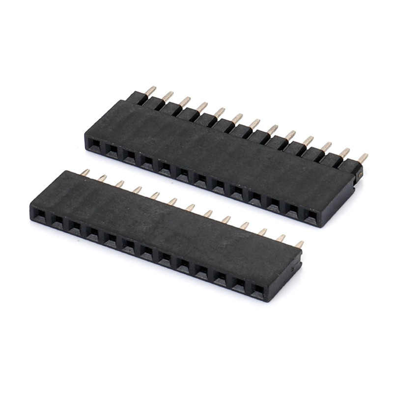 2.54mm180度单排排母