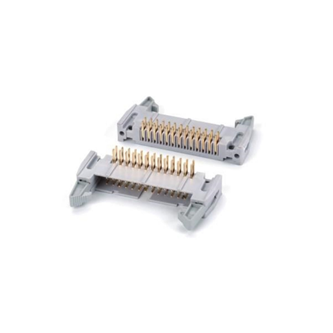 2.54间距双排90度短耳牛角白色