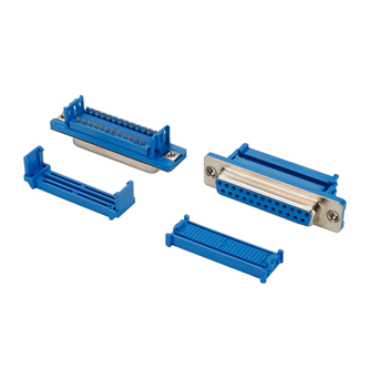 DB-25P-压排外扣--三件式-母座