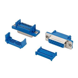 DB-9PF-压排-三件式-内扣母座